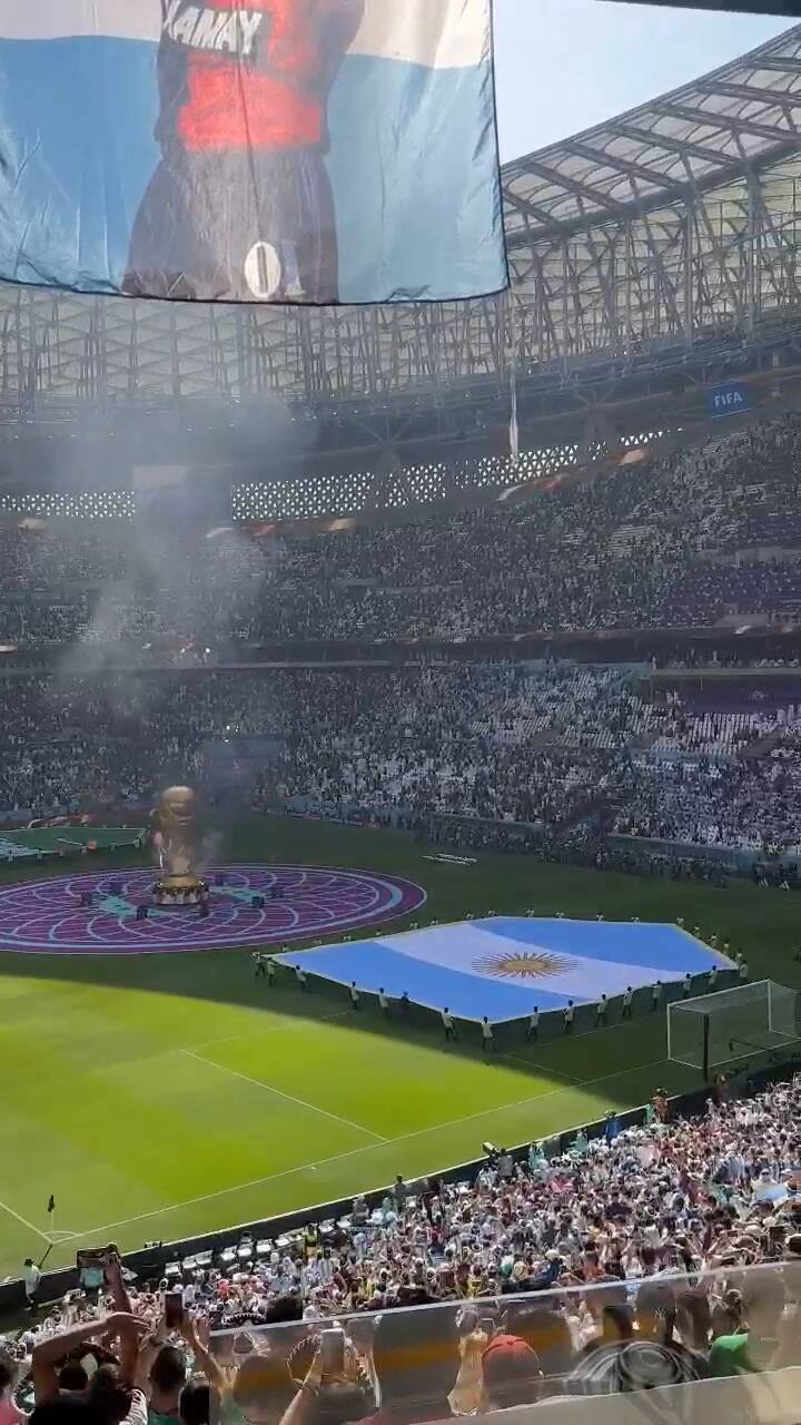 Antonela Roccuzzo y la previa al partido en Qatar