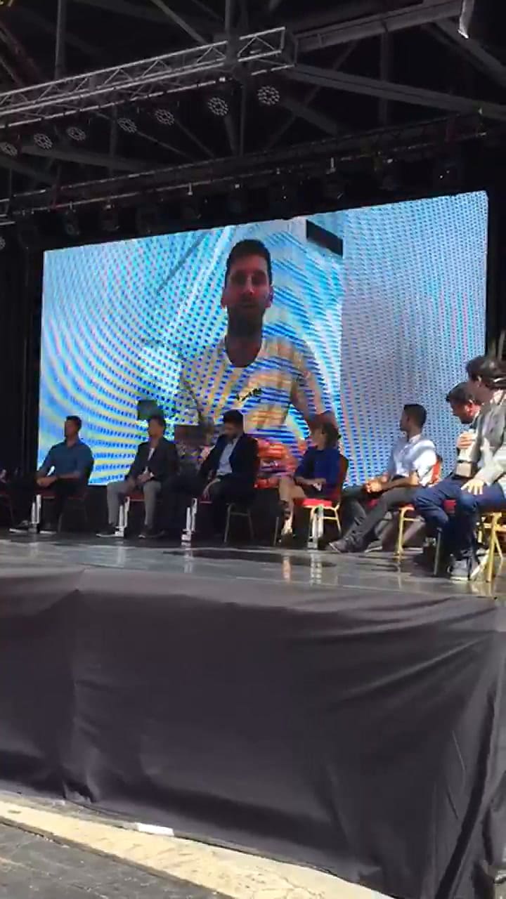 Lionel Messi y su agradecimiento tras recibir el Premio Konex