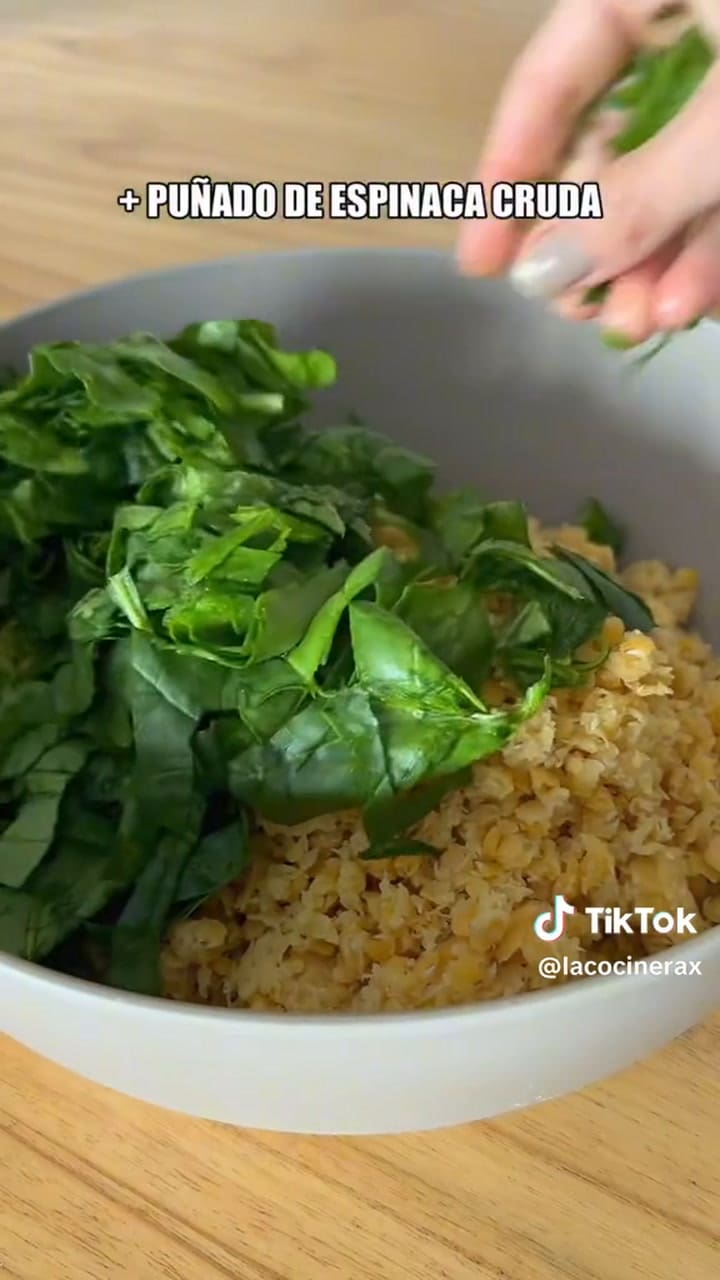 Receta de los bastones de espinaca