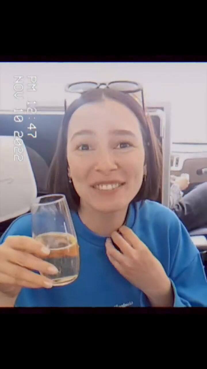 Registró cómo es viajar en primera clase y lo que mostró fue increíble
