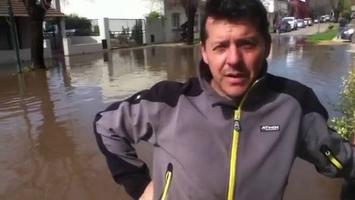 Se desbordó el Río Areco, la ruta 8 está cortada y hay evacuados en Berisso