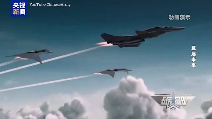 China presenta sus aviones estilo Star War