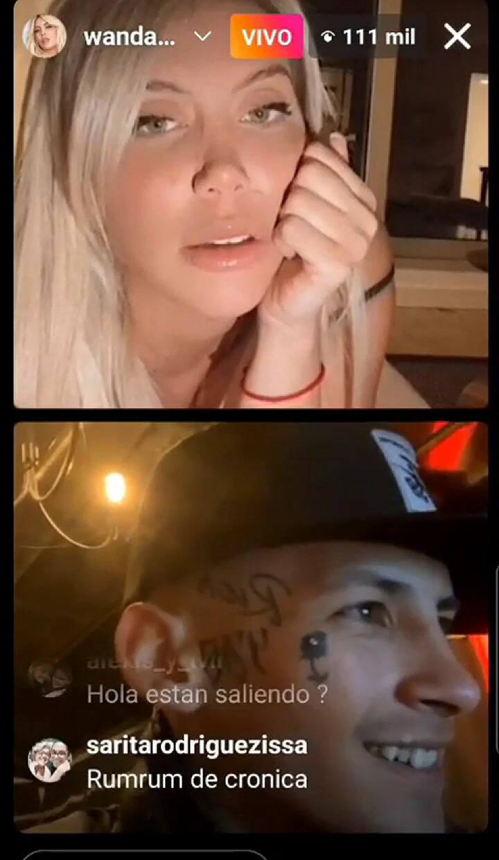 Wanda Nara habló sobre los rumores de embarazo en un vivo.