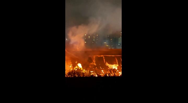 Así se veía el incendio