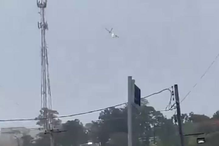 (GIF) La caída de un avión en Brasil