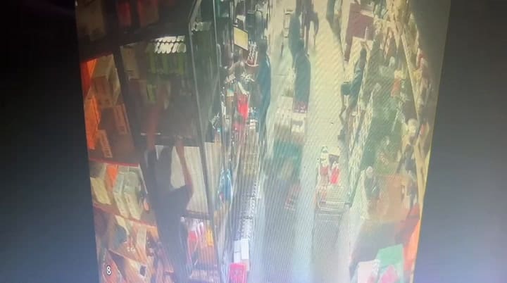 Uno de los robos de la banda de los encapuchados