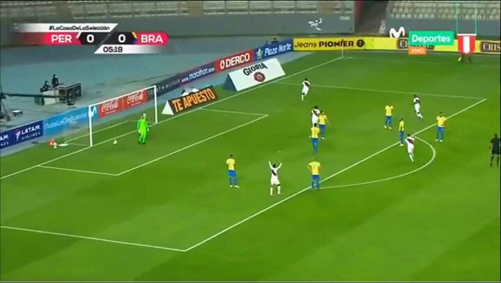 Gol de Carrillo: Perú 1 - 0 Brasil