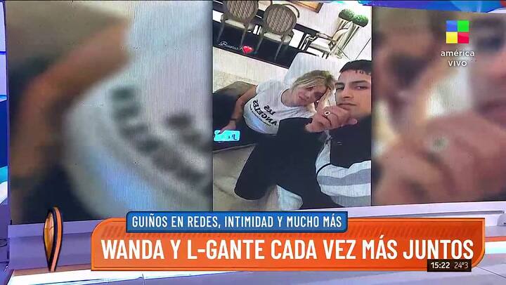 El detalle en la foto de L-Gante y Wanda que llamó la atención de todos