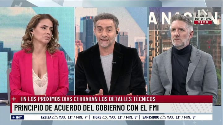 Luis Novaresio cuestionó las palabras de Sergio Massa sobre el acuerdo con el FMI