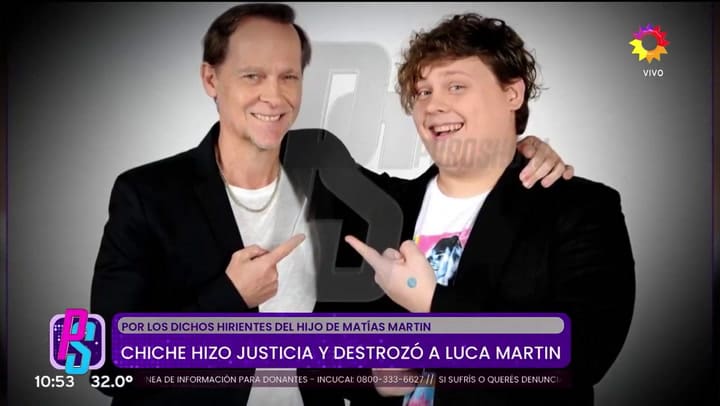 La respuesta de Chiche a Luca Martin