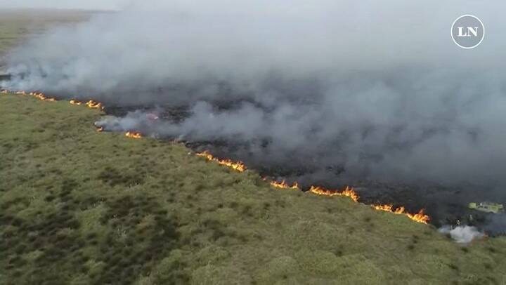 Incendio en Mar Chiquita