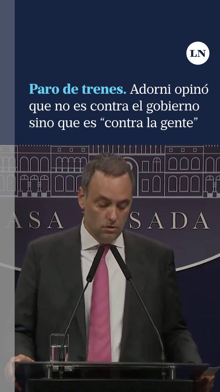 Paro de trenes: el gobierno lo calificó como una medida "en contra de la gente"