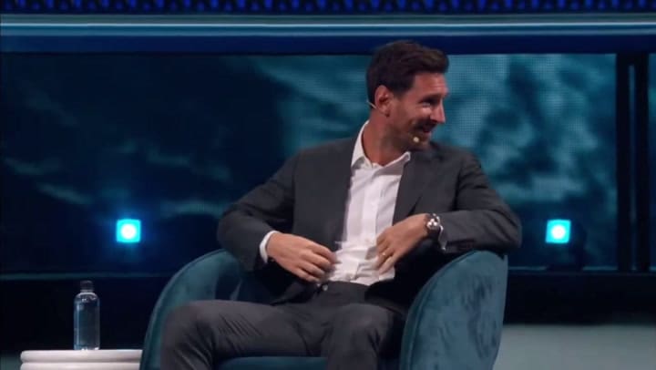 Messi fue ovacionado en su llegada al America Business Forum en Miami