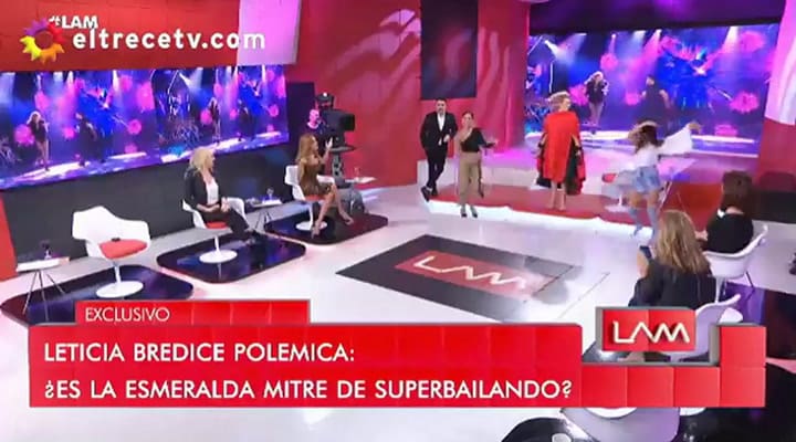 Leticia Brédice se divirtió imitando a Xuxa - Fuente: eltrece