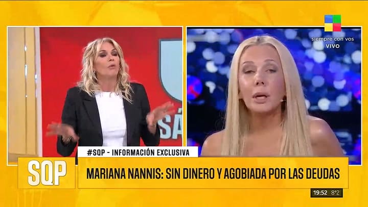 Mariana Nannis: sin dinero y agobiada por las deudas