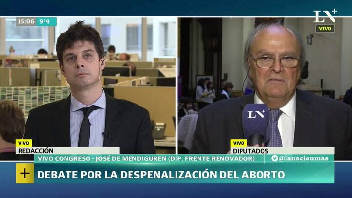 Debate por el aborto: el llanto De Mendiguren