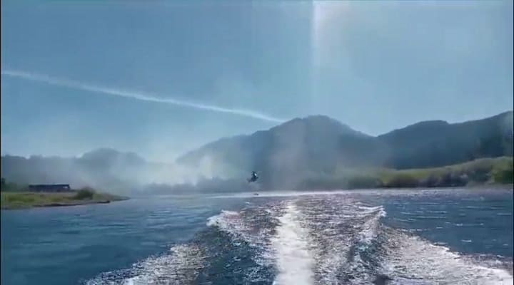 El combate del fuego en Los Alerces