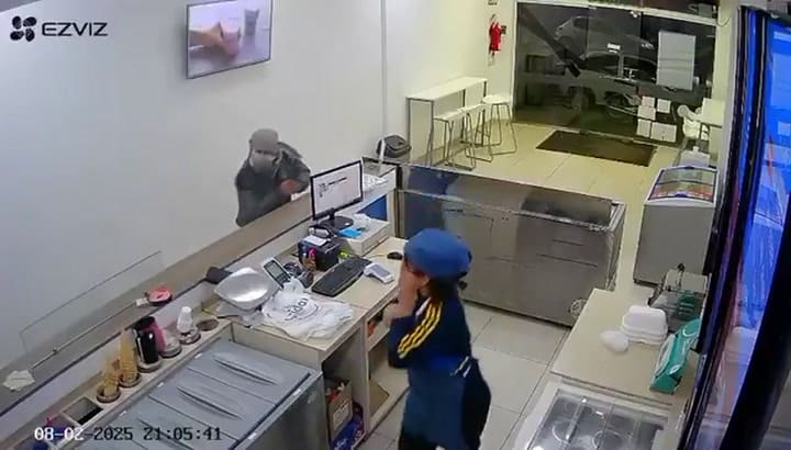 Robo heladería Mar del Plata