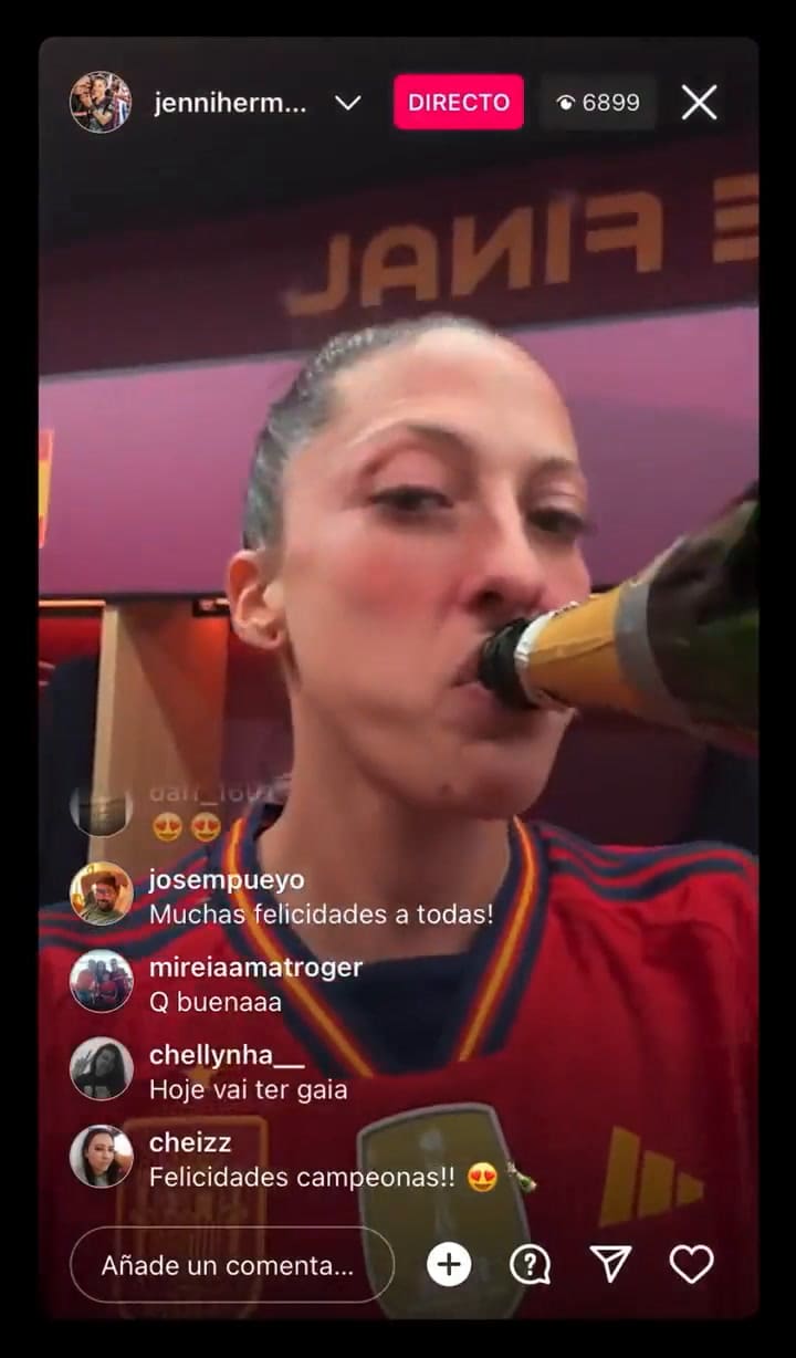 Jenni Hermoso detalló cómo fue el momento en el que Luis Rubiales le dio un beso