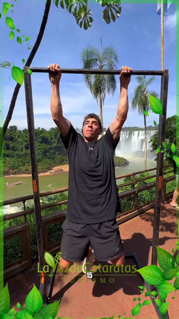 El reto de Gerónimo Arias en las Cataratas del Iguazú
