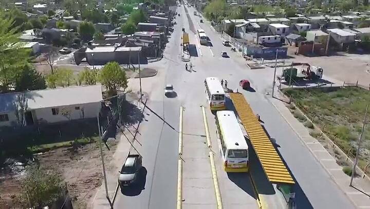 Imágenes del Metrobus que inauguró Neuquén