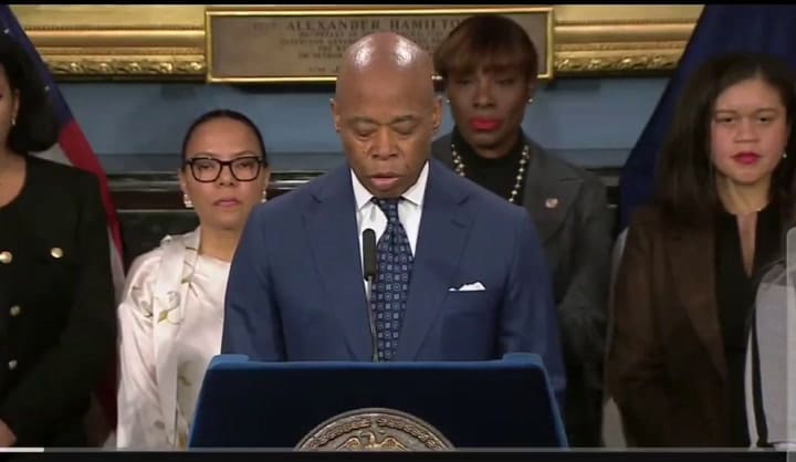 Eric Adams Conferencia De Prensa 7 De Noviembre - 2