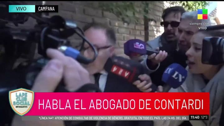 El abogado de Contardi renuncia en vivo