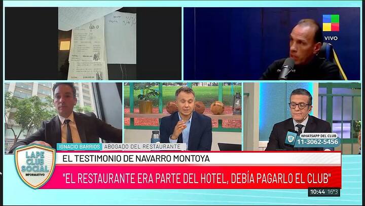 Un restaurante pide una deuda millonaria a Navarro Montoya