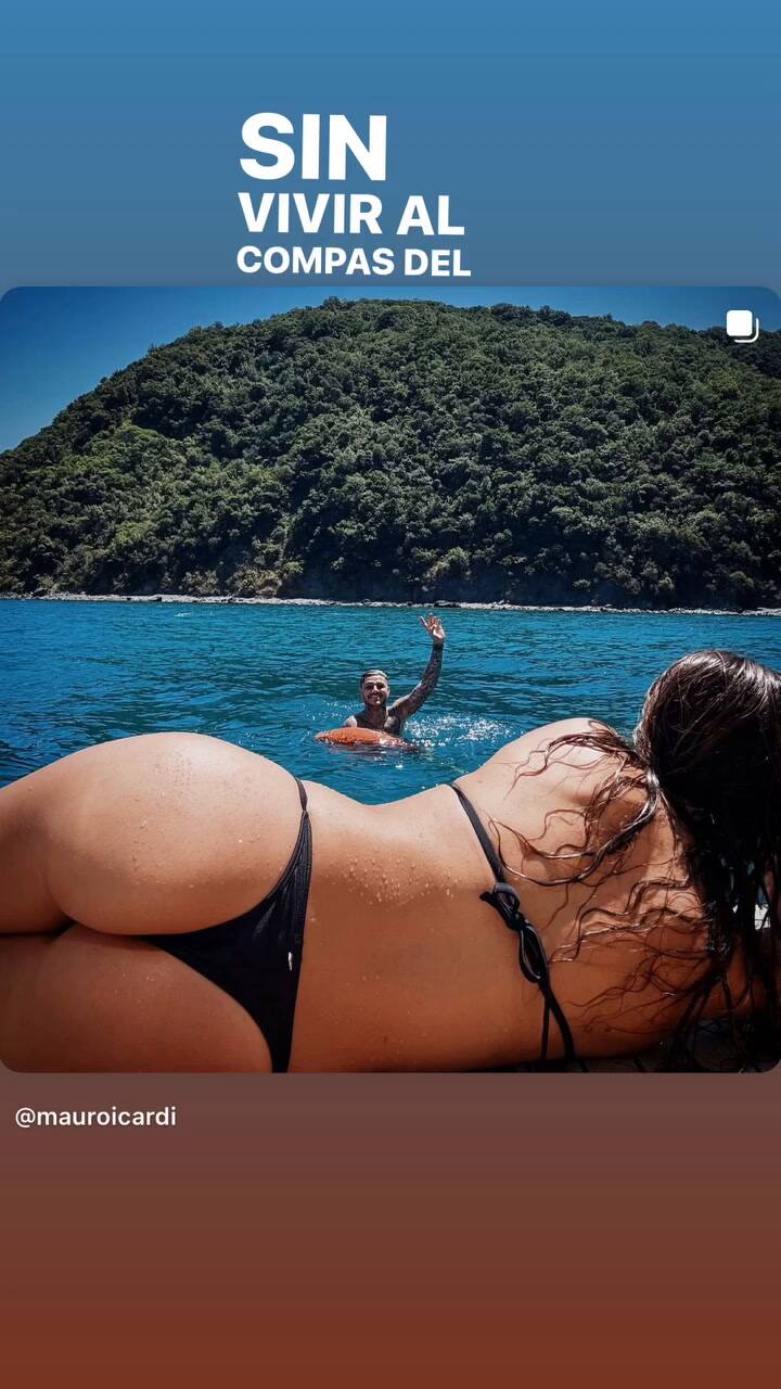 Mauro Icardi eligió una foto subida de tono de la China Suárez y la musicalizó con indirectas para todos: “Ahora sí”