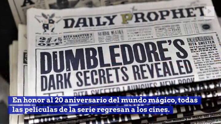 Las películas de Harry Potter regresarán a la gran pantalla - Fuente: Reuters