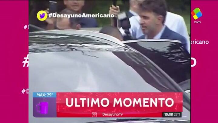 Así llegaba Carlos Tevez a su casamiento