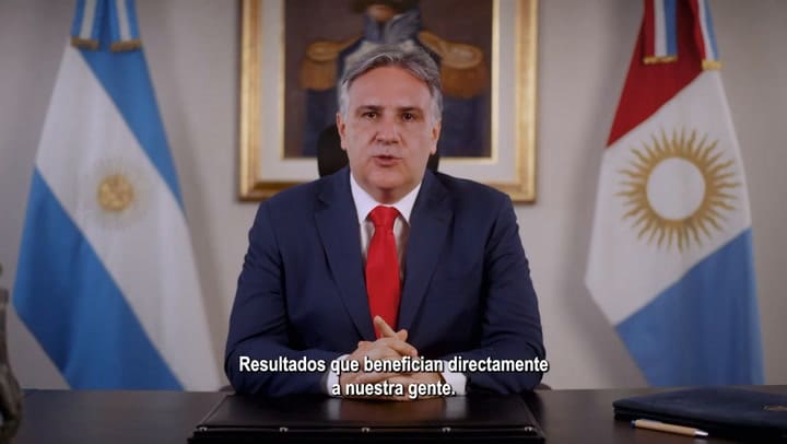 Mensaje del gobernador de Córdoba, Martín Llaryora
