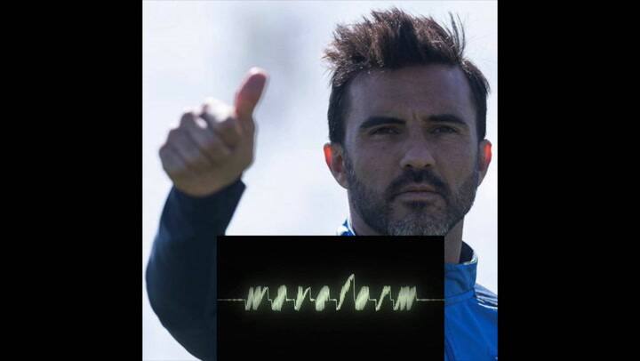 Cubero se emocionó hablando en la radio