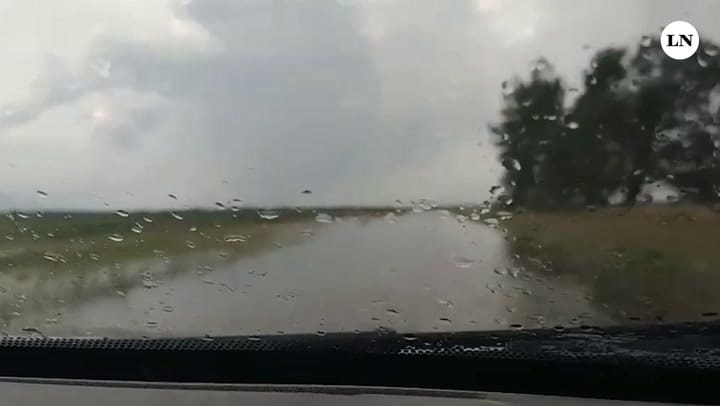 Inundaciones en campos de Olavarria