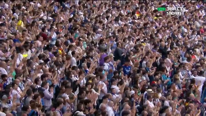 Rafael Nadal y el saque de honor en el día que Real Madrid se corono campeón.