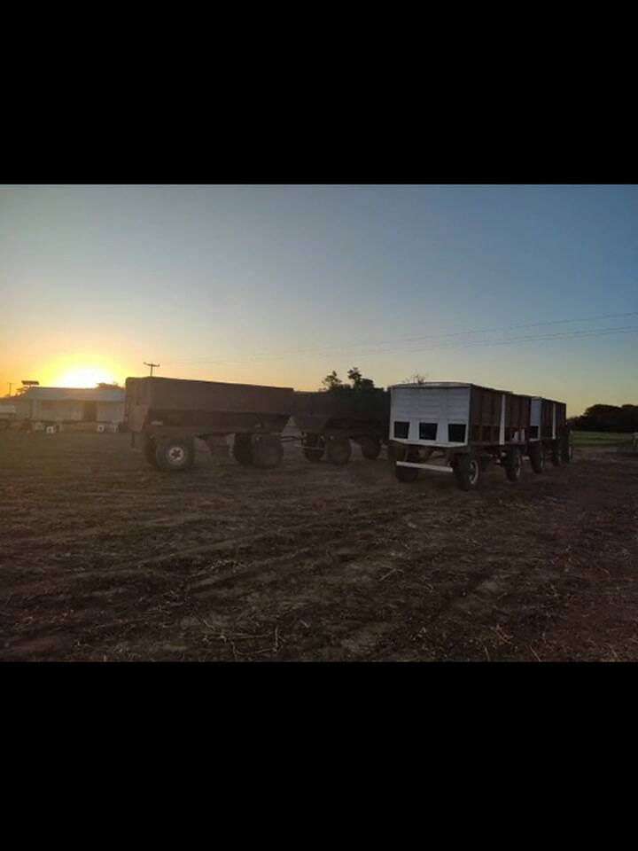 Un productor sacó una vieja tolva para reducir los costos de producción