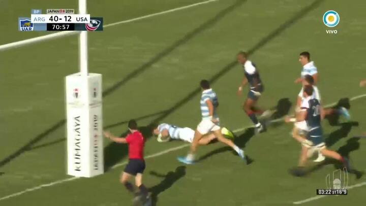 El try del debutante Bertranou