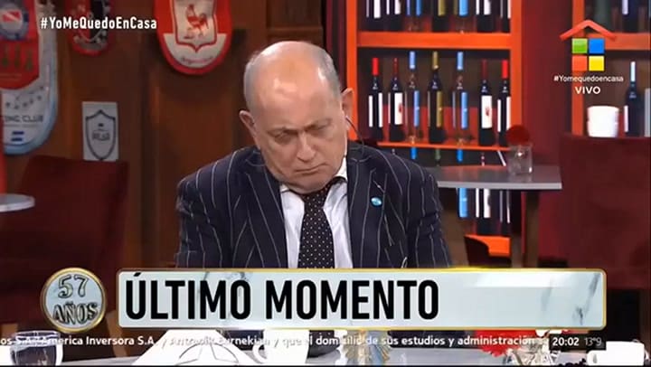 Rodrigo Lussich se peleó con Chiche Gelblung y abandonó en vivo Polémica en el bar