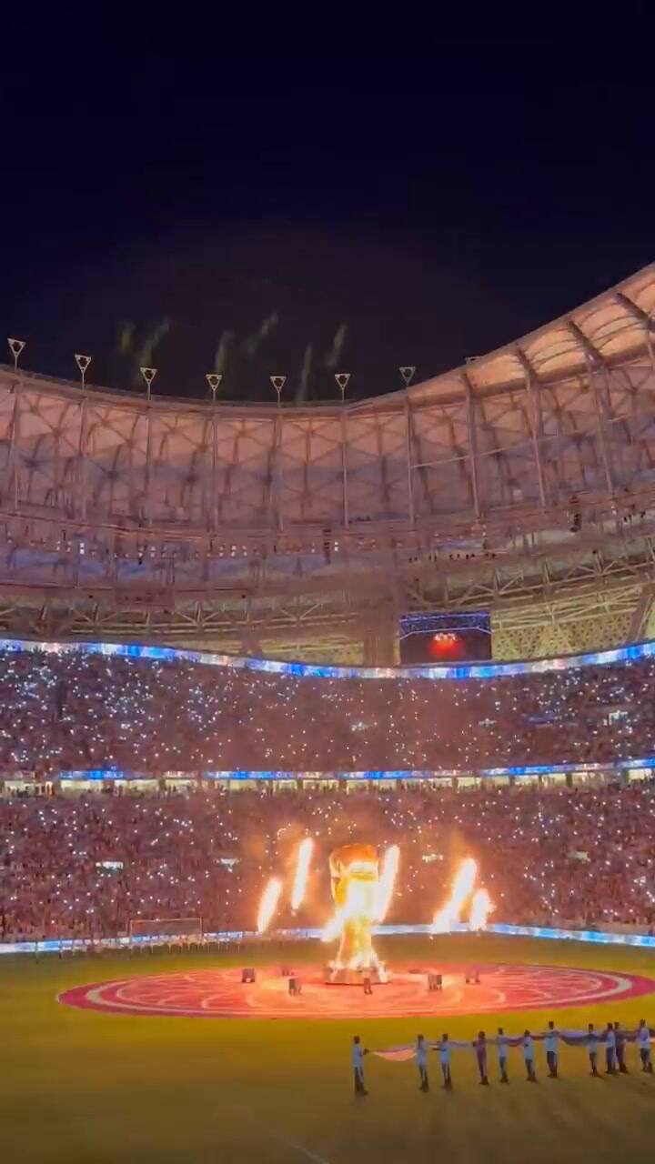 Juliana Awada estuvo en el partido entre la Argentina y México y grabó la previa del encuentro