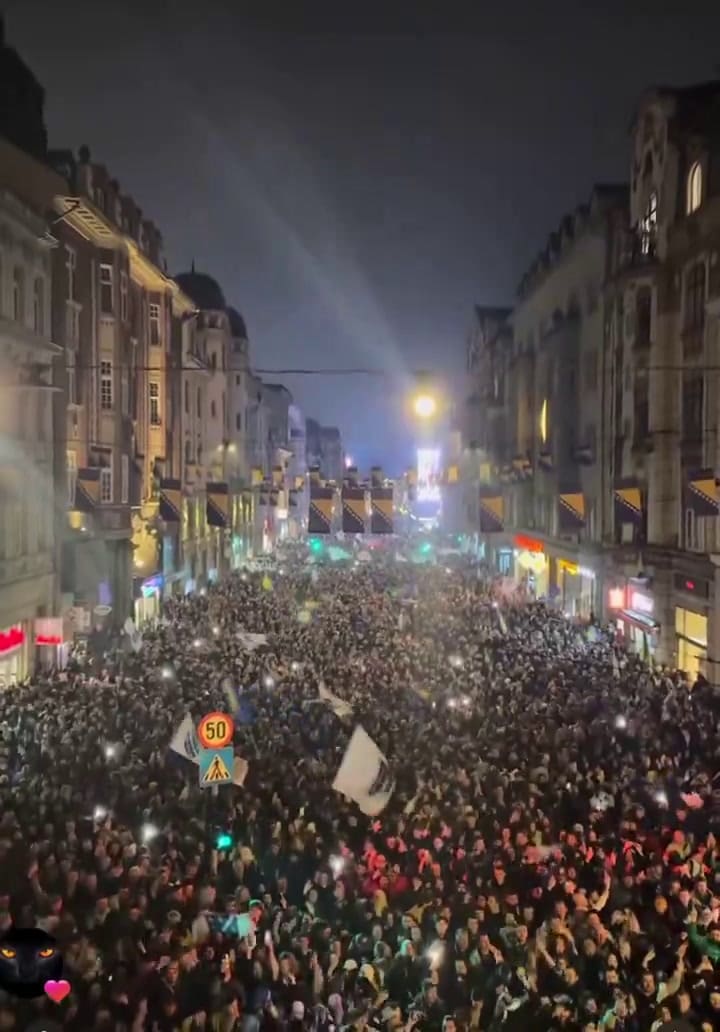 Los festejos en Sarajevo tras la clasificación al Mundial