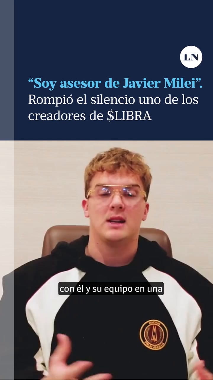Hayden Davis, CEO $LIBRA dice ser "asesor de Javier Milei y su equipo y que organizó todo esto con ellos"