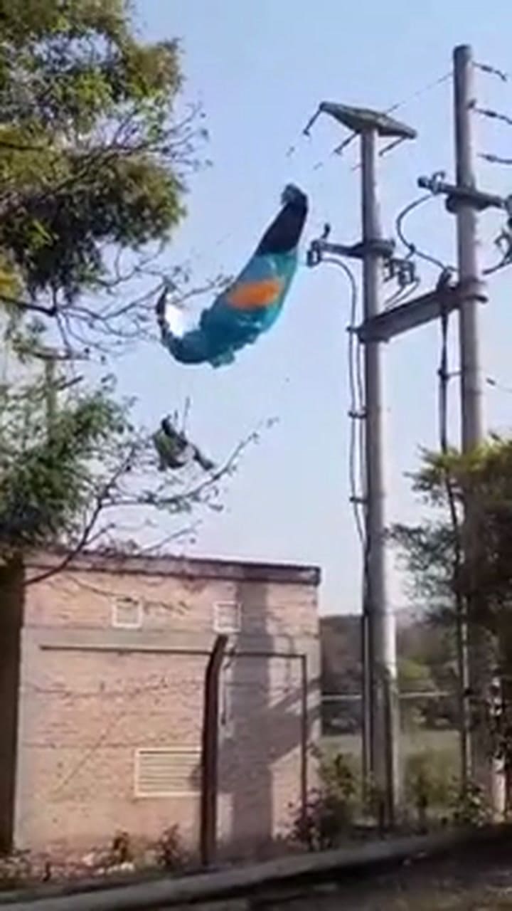 Un hombre quedó atrapado en el tendido eléctrico y se salvó de milagro