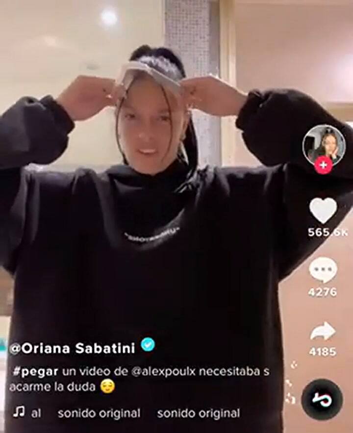 Oriana Sabatini se sacó la duda sobre un extraño desafío viral - Fuente: Instagram