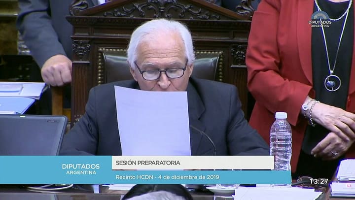 La jura de Máximo Kirchner en la sesión de diputados