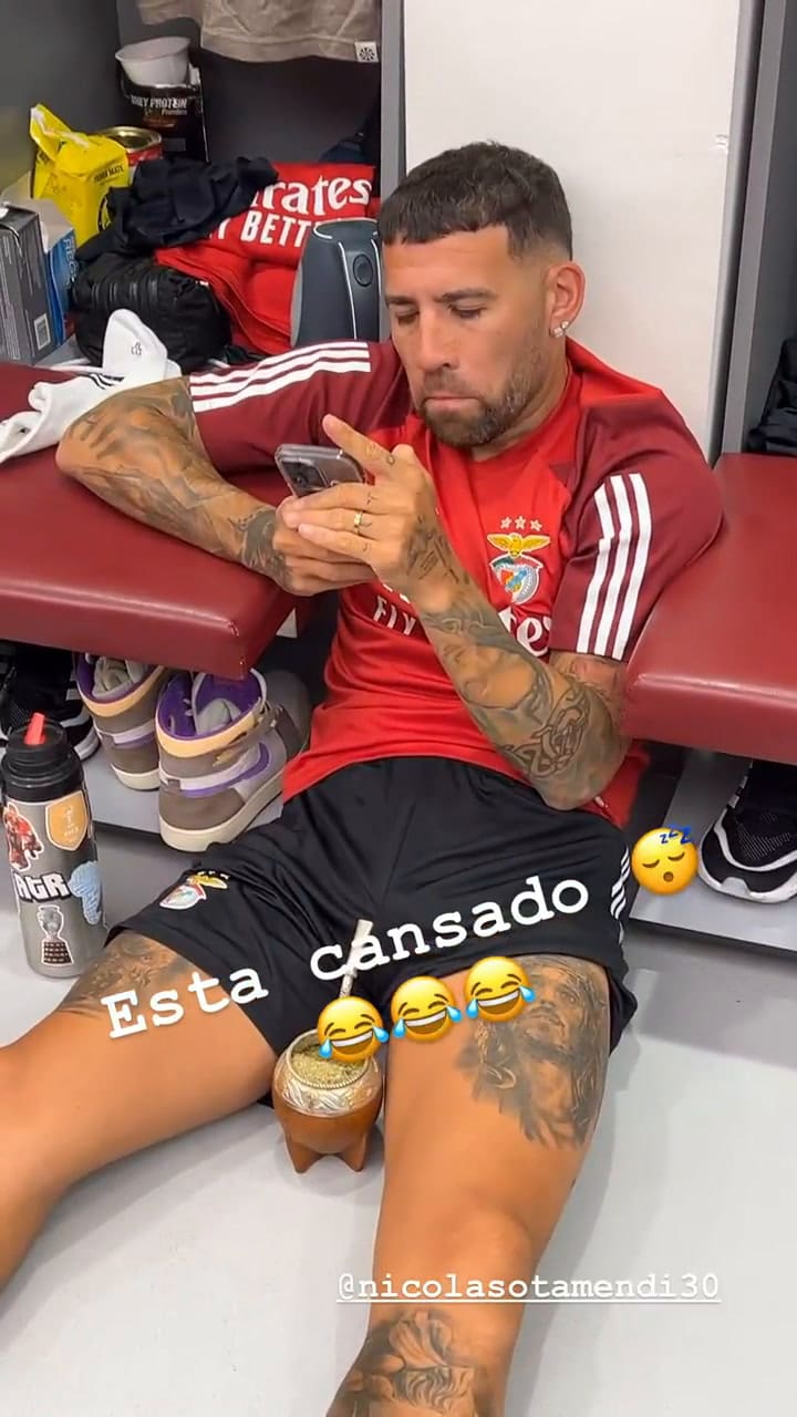 : Ángel Di María escrachó a Nicolás Otamendi y le dejó un pícaro mensaje