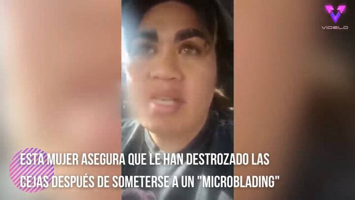 Estadounidense llora al ver cómo le quedaron las cejas al hacerse microblading