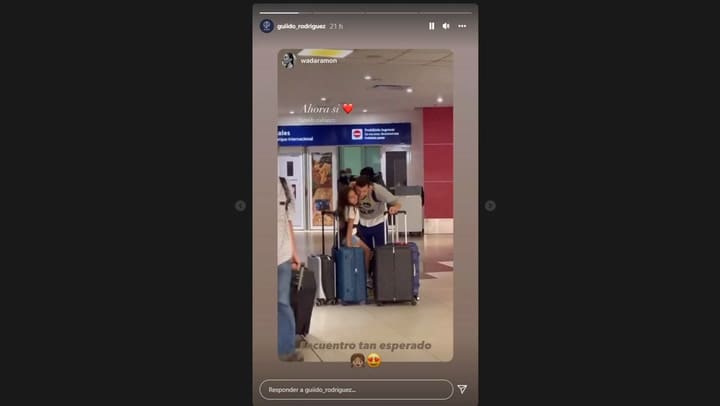 Guido Rodríguez y el reencuentro con su hija