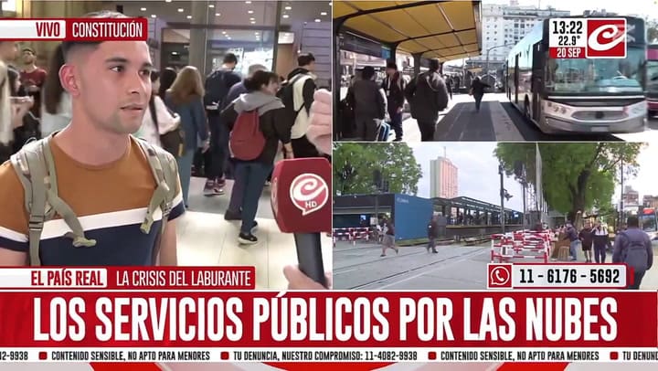 El video de Crónica que mereció el repudio de Milei