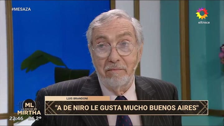 Como nacio la relacion entre Brandoni y Robert De Niro
