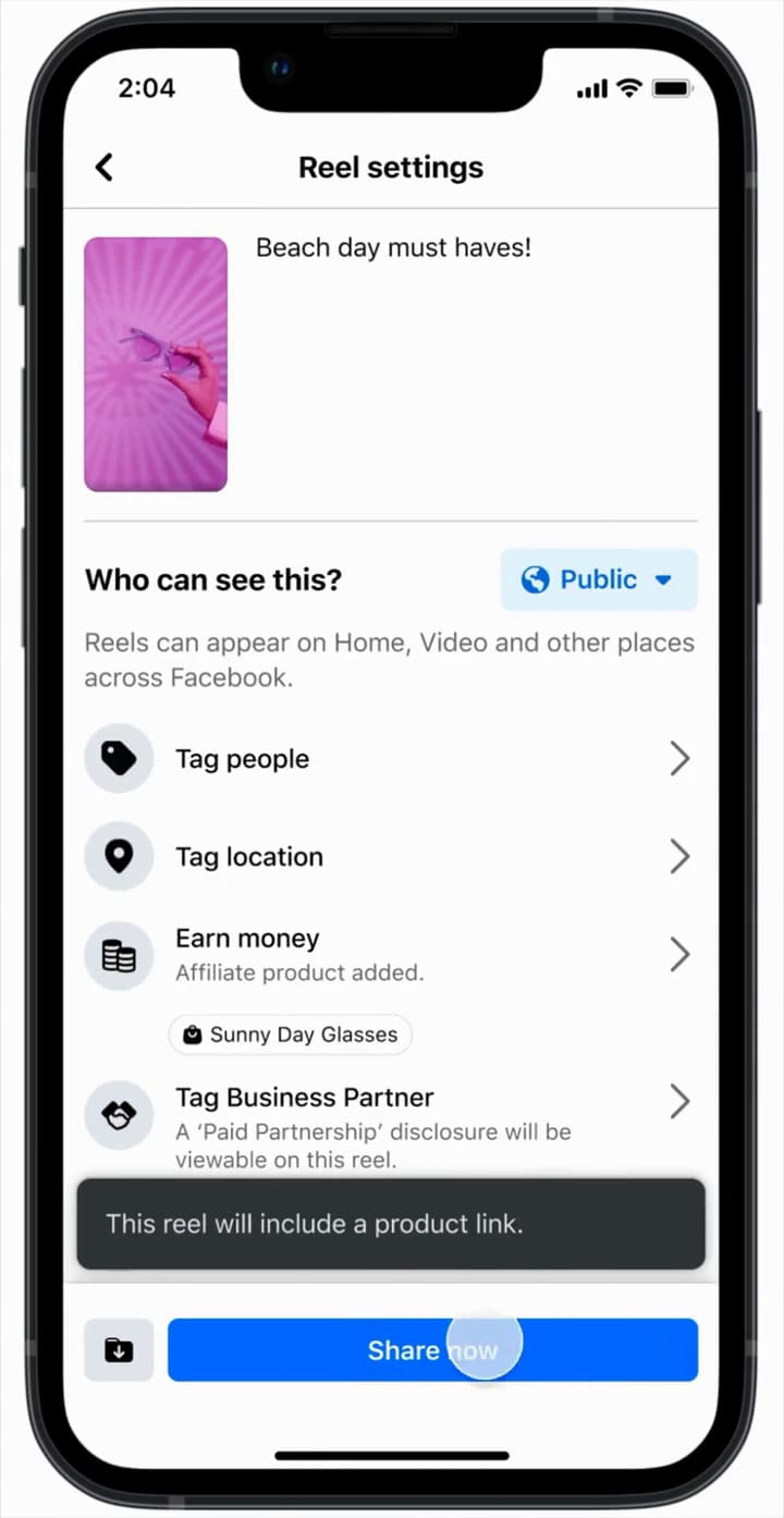 Cómo funcionan los links de compras en los reels de Instagram